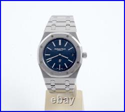 2012 Audemars Piguet Royal Oak Blue Men's Watch 15202ST. OO. 1240ST. 01