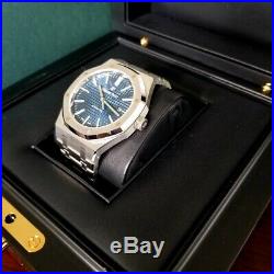 2019 Audemars Piguet 15400ST 41mm Wristwatch for Men Steel Blue Dial Royal Oak