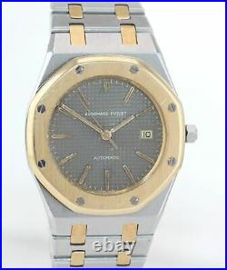 2021 SERVICE Audemars Piguet Royal Oak Date Two Tone Gold 14486 36mm Slate Watch