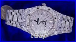 AP Audemars Piguet Royal Oak 41mm Steel Watch 15400 2800 Diamonds Flower Setting