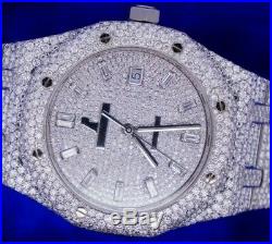 AP Audemars Piguet Royal Oak 41mm Steel Watch 15400 2800 Diamonds Flower Setting