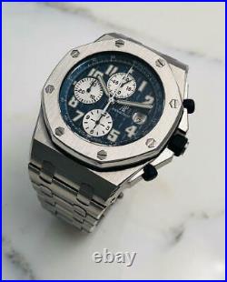 AUDEMARS PIGUET 25721ST Royal Oak Offshore Blue Dial Stainless Steel Watch 42mm