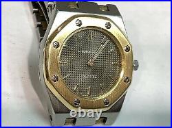 AUDEMARS PIGUET 67075SA ROYAL OAK 27mm S/Steel & 18K Y/Gold Ladies Watch! BEAUTY