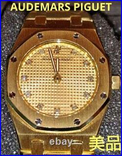 AUDEMARS PIGUET Royal Oak Ref. 66339BA K18YG Genuine Diamond 11P 26mm 85.2g watch