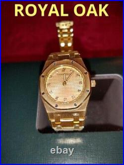 AUDEMARS PIGUET Royal Oak Ref. 66339BA K18YG Genuine Diamond 11P 26mm 85.2g watch