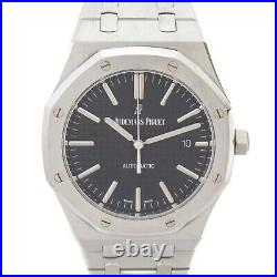 AUDEMARS PIGUET Royal Oak Wrist Watch Black Dial Automatic Stainless Steel Used