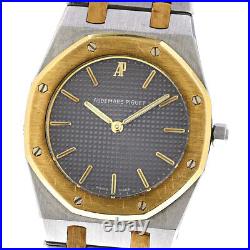 AUDEMARS PIGUET Royal oak 56303SA YG 2tone gray Dial Quartz Men's Watch 718967