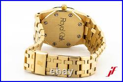 Armbanduhr Audemars Piguet Royal Oak Damenuhr 750/18K Gelbgold Frische Revision
