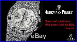 Audemars Piguet AP Royal Oak Offshore 44mm Custom Diamonds Iced Out Steel