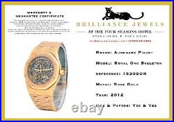 Audemars Piguet BOX & PAPERS Royal Oak 15305OR SKELETON in Rose Gold on Bracelet