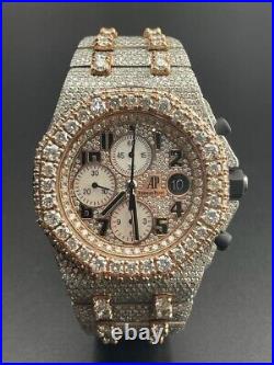 Audemars Piguet Diamond Watch Royal Oak Offshore Chronograph Steel 21670st