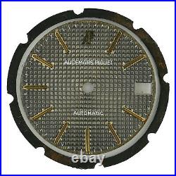 Audemars Piguet Grand Grey Tapisserie Dial+gasket For Royal Oak Watch Ref. 4100