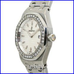 Audemars Piguet Lady Royal Oak Offshore 67621ST Factory Diamond Steel Watch 33mm