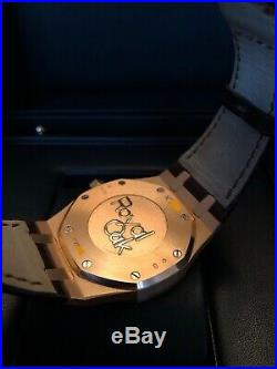 Audemars Piguet ROYAL OAK DUAL TIME 18K Pink Gold 39m Watch 26120OR. OO. D088CR. 01