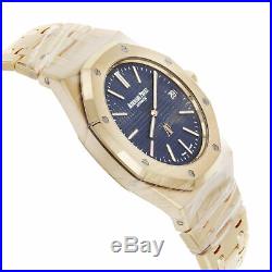 Audemars Piguet Royal Oak 15202or. Oo. 1240or. 01 18K Rose Gold Blue Dial Watch