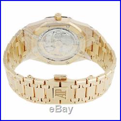 Audemars Piguet Royal Oak 15202or. Oo. 1240or. 01 18K Rose Gold Blue Dial Watch