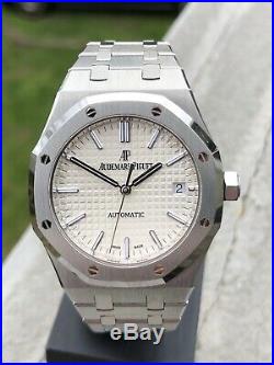 Audemars Piguet Royal Oak 15450ST Silver 2015 with box and papers