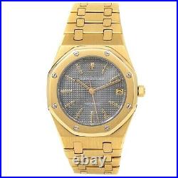 Audemars Piguet Royal Oak 18k Yellow Gold Automatic Grey Men's Watch 14790BA