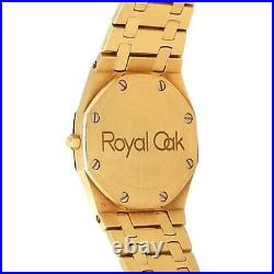 Audemars Piguet Royal Oak 18k Yellow Gold Quartz Grey Ladies Watch