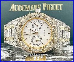 Audemars Piguet Royal Oak 2-Tone Gold 36mm Iced Out 15ct Diamonds No 1479