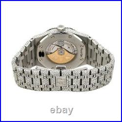 Audemars Piguet Royal Oak 25ctw Diamond Pave Stainless Steel Watch
