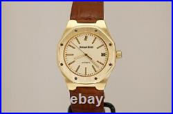 Audemars Piguet Royal Oak 36mm Automatic 18K Yellow Gold Watch on Strap