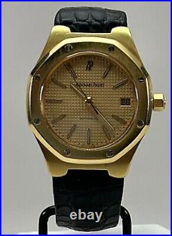 Audemars Piguet Royal Oak 36mm Automatic 18K Yellow Gold Watch on Strap 14800BA