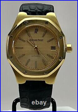 Audemars Piguet Royal Oak 36mm Automatic 18K Yellow Gold Watch on Strap 14800BA