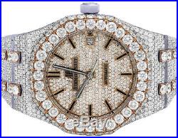 Audemars Piguet Royal Oak 37MM 18K Rose Gold/ Steel Diamond Watch 32.75 Ct