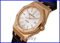 Audemars Piguet Royal Oak 37mm 18k Rose Gold Men's Watch 15400OR. OO. D088CR. 01