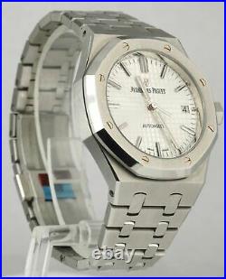 Audemars Piguet Royal Oak 37mm Stainless Steel White Watch 15450ST. OO. 1256ST. 01