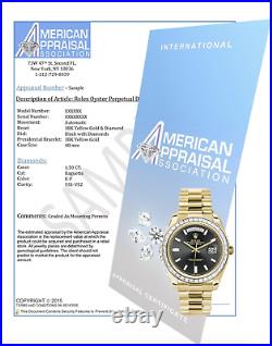 Audemars Piguet Royal Oak 41MM Baguette Blue Arabic Dial Stainless 35.00ct Paper