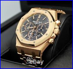 Audemars Piguet Royal Oak 41mm Chrono 18K Rose Gold BOX PAPERS 26320OR. OO. 1220OR
