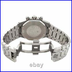 Audemars Piguet Royal Oak 41mm Chronograph Blue Dial Steel Watch Box Papers