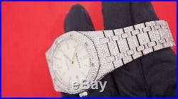 Audemars Piguet Royal Oak 41mm Steel Watch 2500 Diamonds Flower Setting 21 Cts