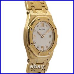 Audemars Piguet Royal Oak 66270BA 18K Gold Factory Diamond Dial Date Watch 25mm