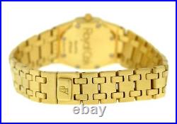 Audemars Piguet Royal Oak 66270BA 18K Yellow Gold Date Ladies Quartz 25MM Watch