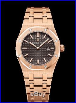 Audemars Piguet Royal Oak 67650OR. OO. 1261OR. 01 18k Pink Gold Ladies Watch Box &