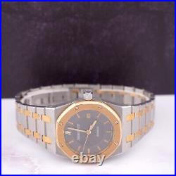 Audemars Piguet Royal Oak Auto 33mm Gray Dial 18k Gold & Steel Watch 15050SA