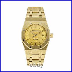 Audemars Piguet Royal Oak Auto Gold Ladies Bracelet Watch 15050BA. OO. 0789BA. 01