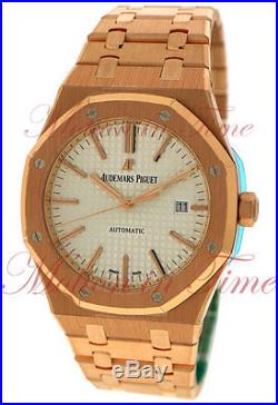 Audemars Piguet Royal Oak Auto Silver Dial 41mm Rose Gold 15400OR. OO. 1220OR. 02