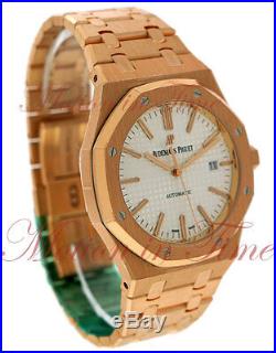 Audemars Piguet Royal Oak Auto Silver Dial 41mm Rose Gold 15400OR. OO. 1220OR. 02
