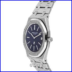 Audemars Piguet Royal Oak Automatic 39mm Steel Mens Bracelet Watch 5402ST Blue