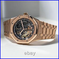 Audemars Piguet Royal Oak Automatic Rose Gold Mens Watch 15407OR. OO. 1220OR. 01