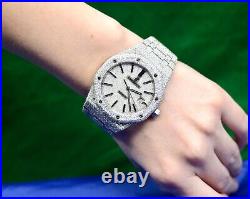 Audemars Piguet Royal Oak Automatic Watch Stainless Steel with Diamonds withdate