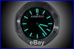 Audemars Piguet Royal Oak Black Dial Wall Clock Dealer Display Luminous
