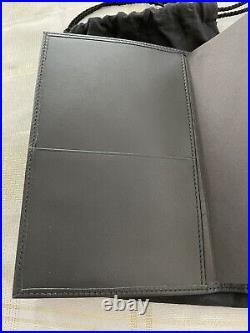 Audemars Piguet Royal Oak Black Leather Passport Wallet With Zipper Pocket