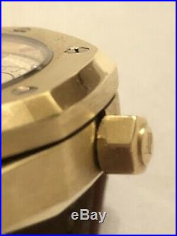 Audemars Piguet Royal Oak Dual Time Power Reserve 18k Gold Mens Watch