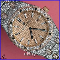 Audemars Piguet Royal Oak Ladies Steel & Rose Gold Watch 67650sr Quartz
