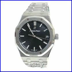 Audemars Piguet Royal Oak Mens Steel Watch 15500st Black